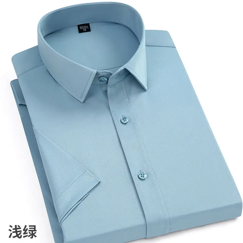 Men's Pink Long Sleeve Cotton Shirt with 3/4 Sleeves - Image 15