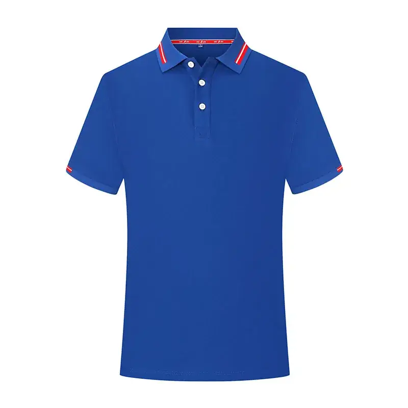 Men Navy Polo Shirt Short Sleeve Business Casual - Image 6