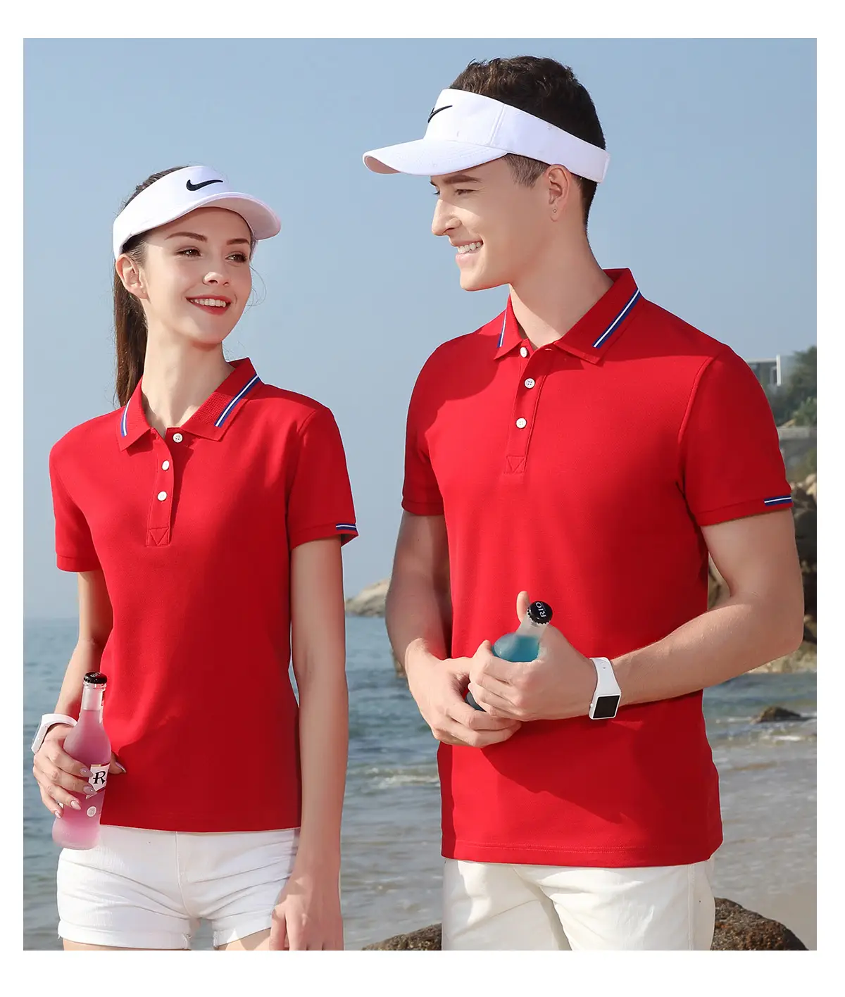 Men Navy Polo Shirt Short Sleeve Business Casual — feature 6