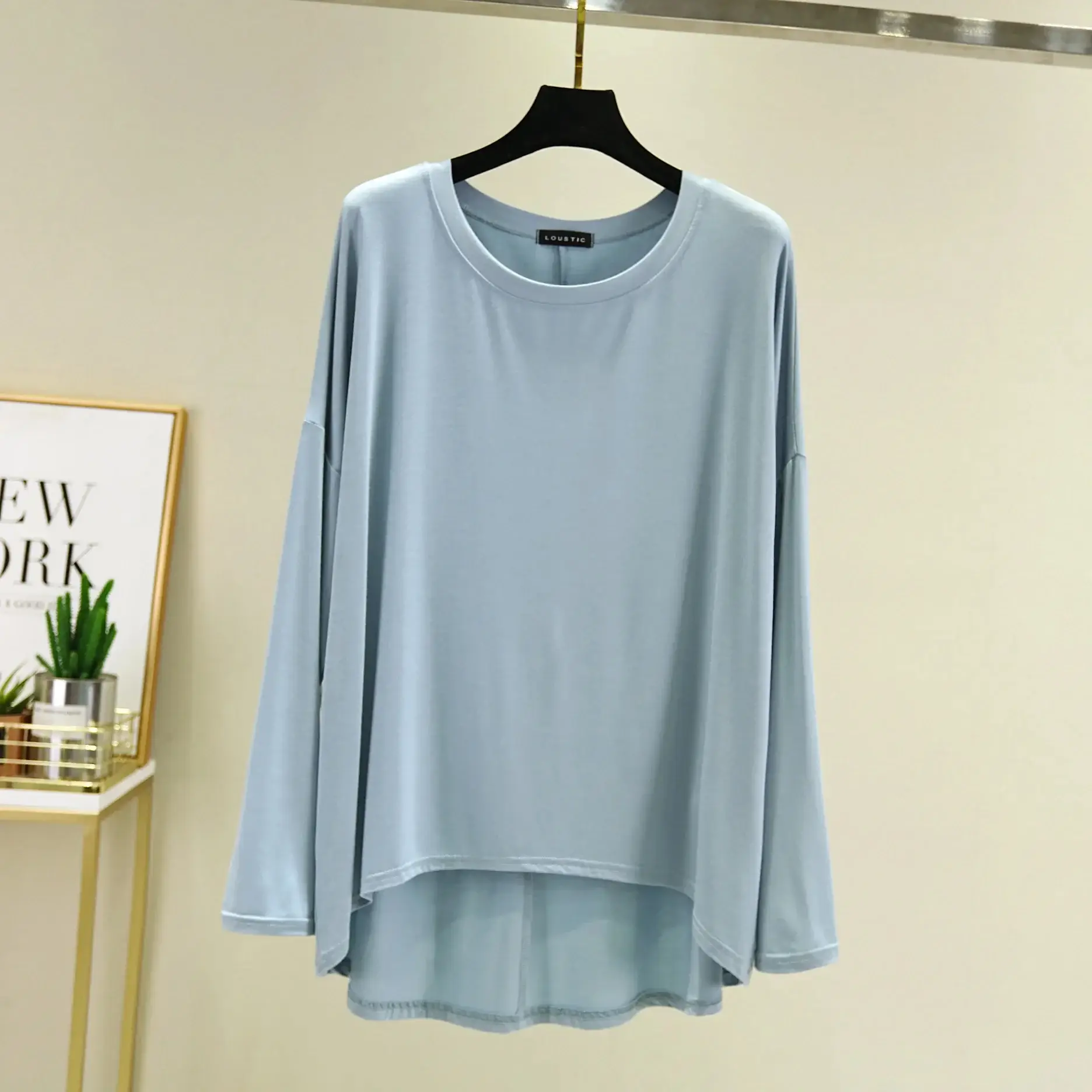 Women's White Long Sleeve T-Shirt Plus Size - Image 10