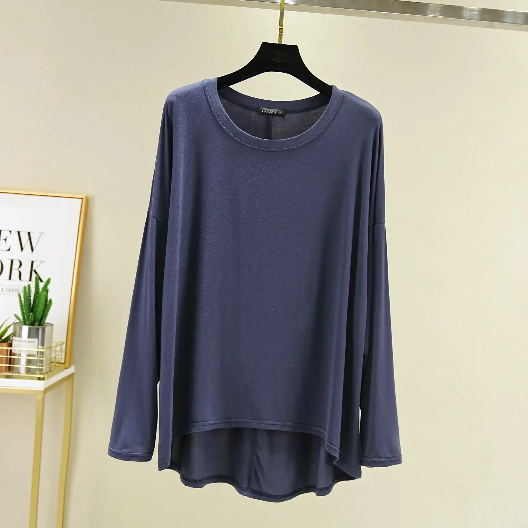 Women's White Long Sleeve T-Shirt Plus Size - Image 21