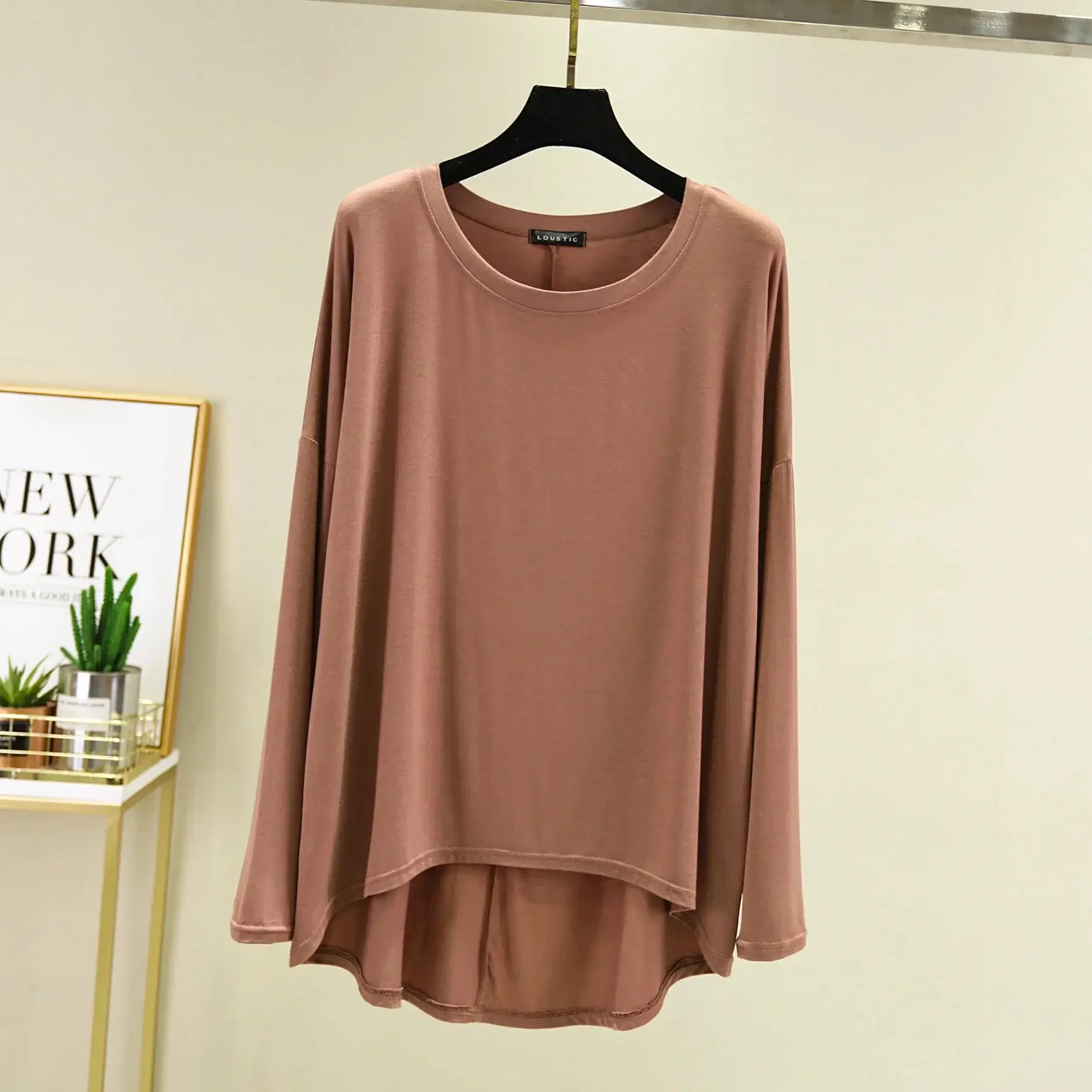 Women's White Long Sleeve T-Shirt Plus Size - Image 23