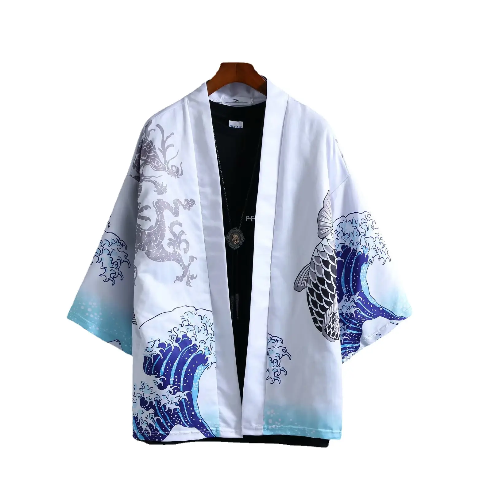 Antique Feather Woven Chinese Tang Suit for Men - Image 9