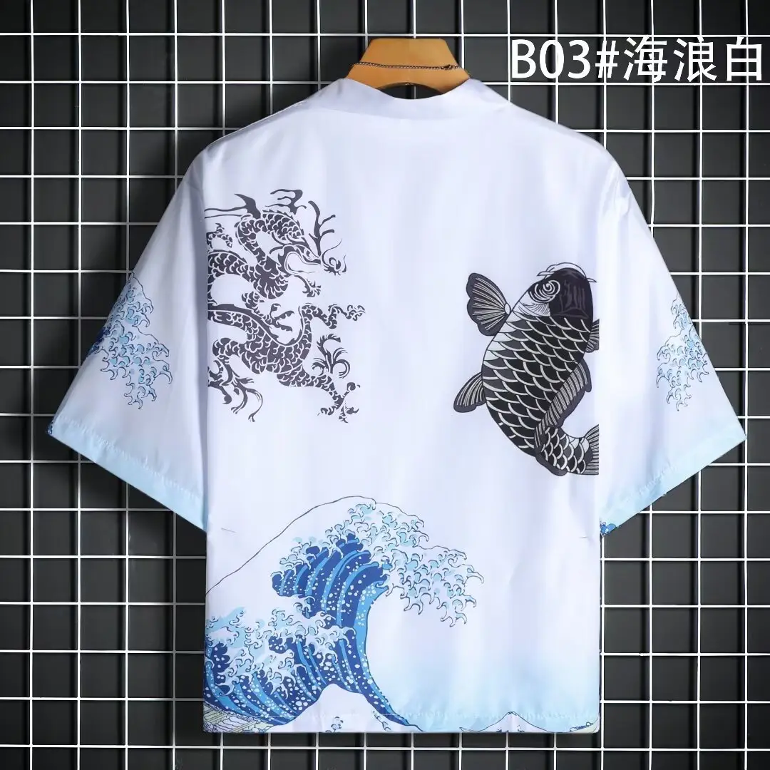Antique Feather Woven Chinese Tang Suit for Men - Image 5