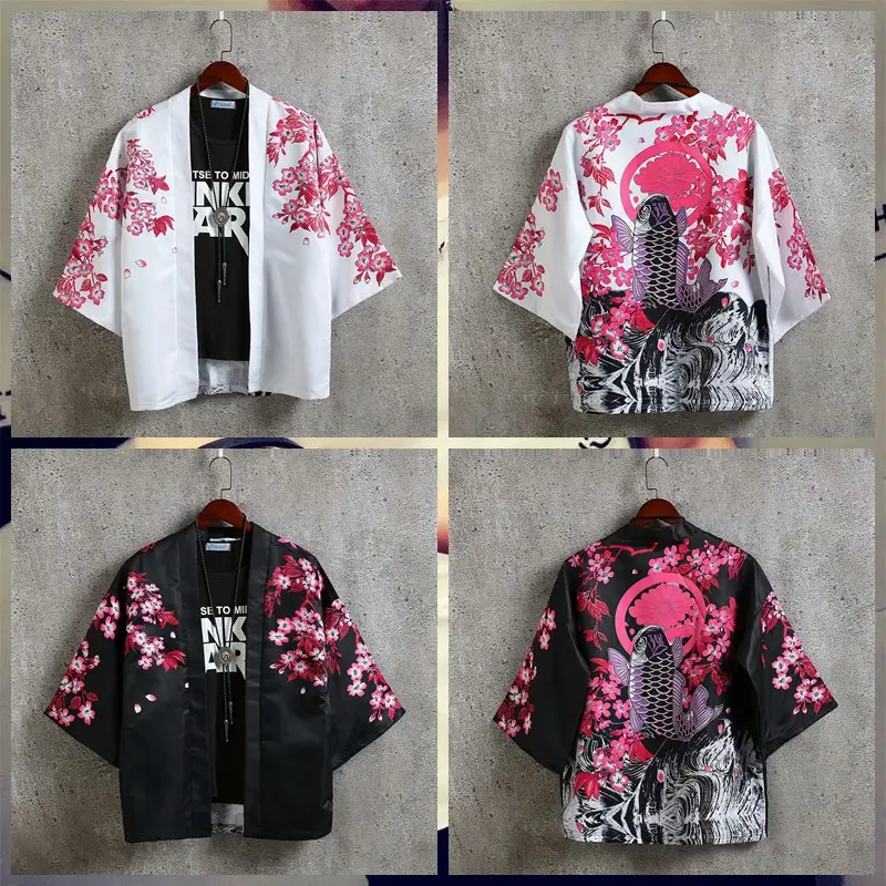 Summer Men's Chinese Style Robe Large Loose Hanfu Coat - Image 19