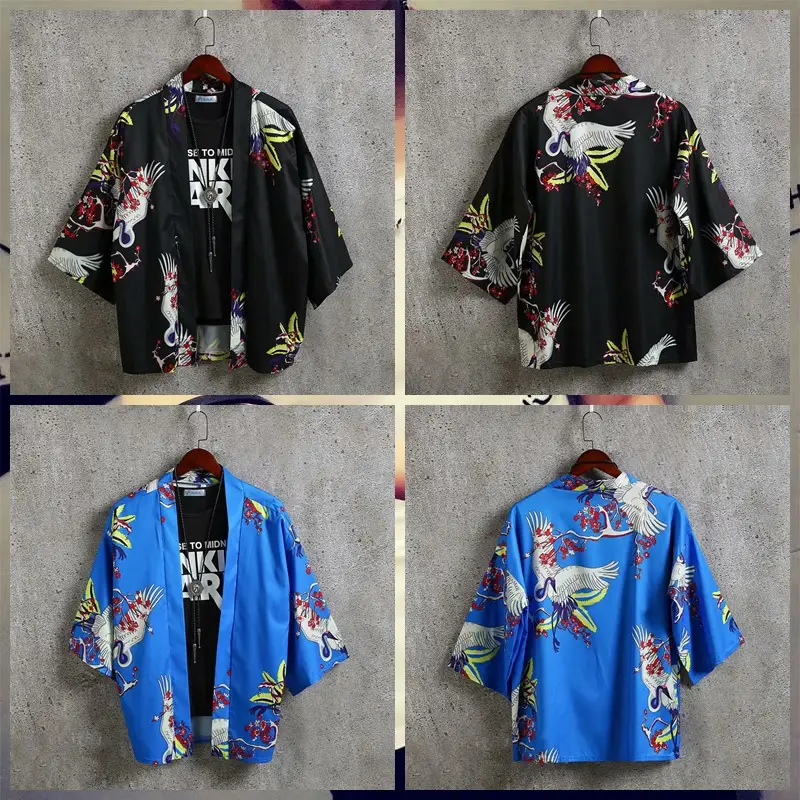 Summer Men's Chinese Style Robe Large Loose Hanfu Coat - Image 20