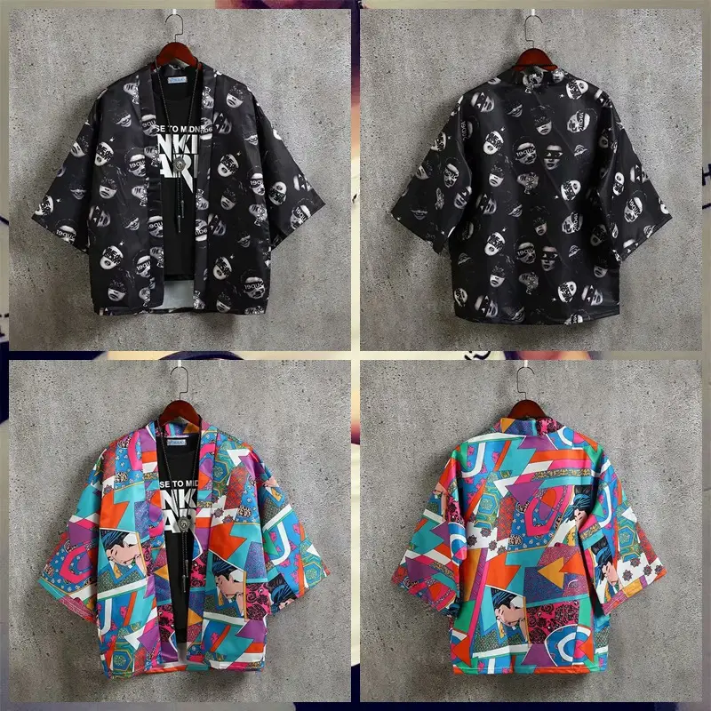 Summer Men's Chinese Style Robe Large Loose Hanfu Coat - Image 21