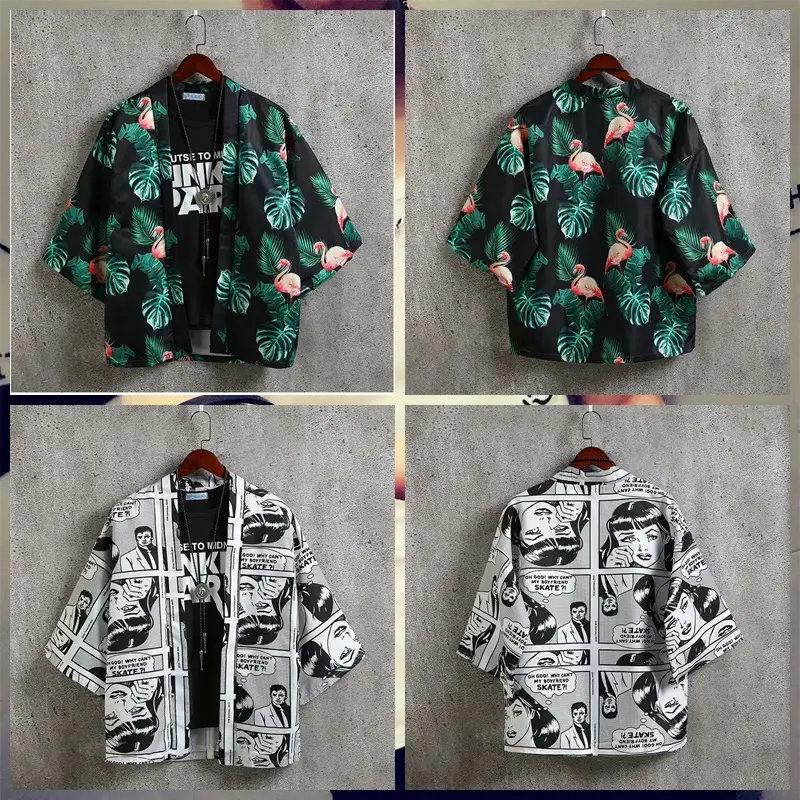 Summer Men's Chinese Style Robe Large Loose Hanfu Coat - Image 22