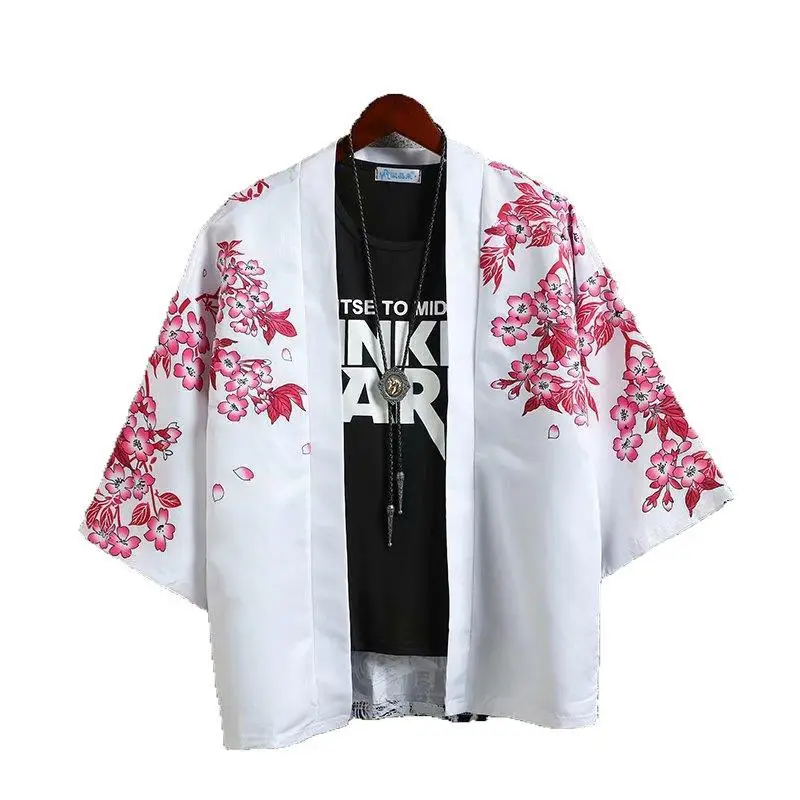 Summer Men's Chinese Style Robe Large Loose Hanfu Coat - Image 23