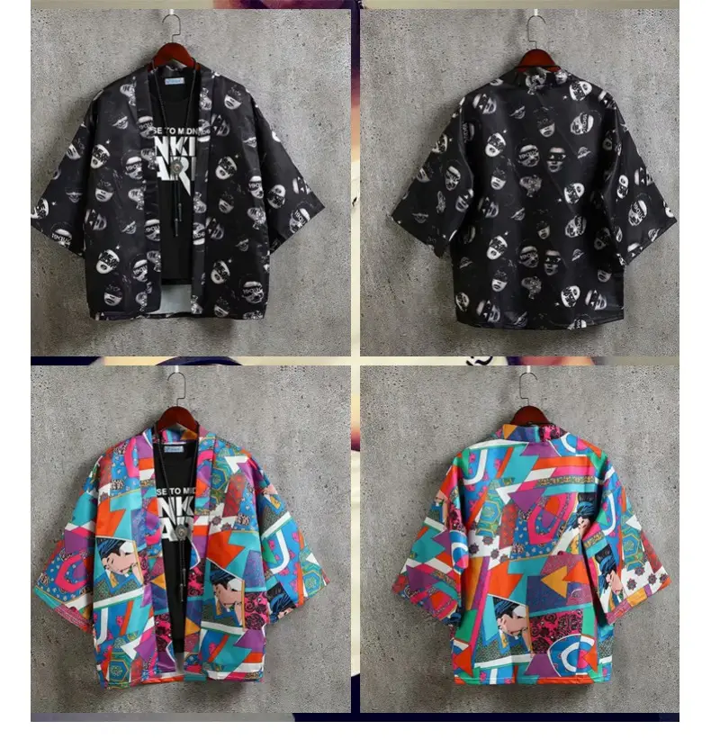 Summer Men's Chinese Style Robe Large Loose Hanfu Coat — feature 12