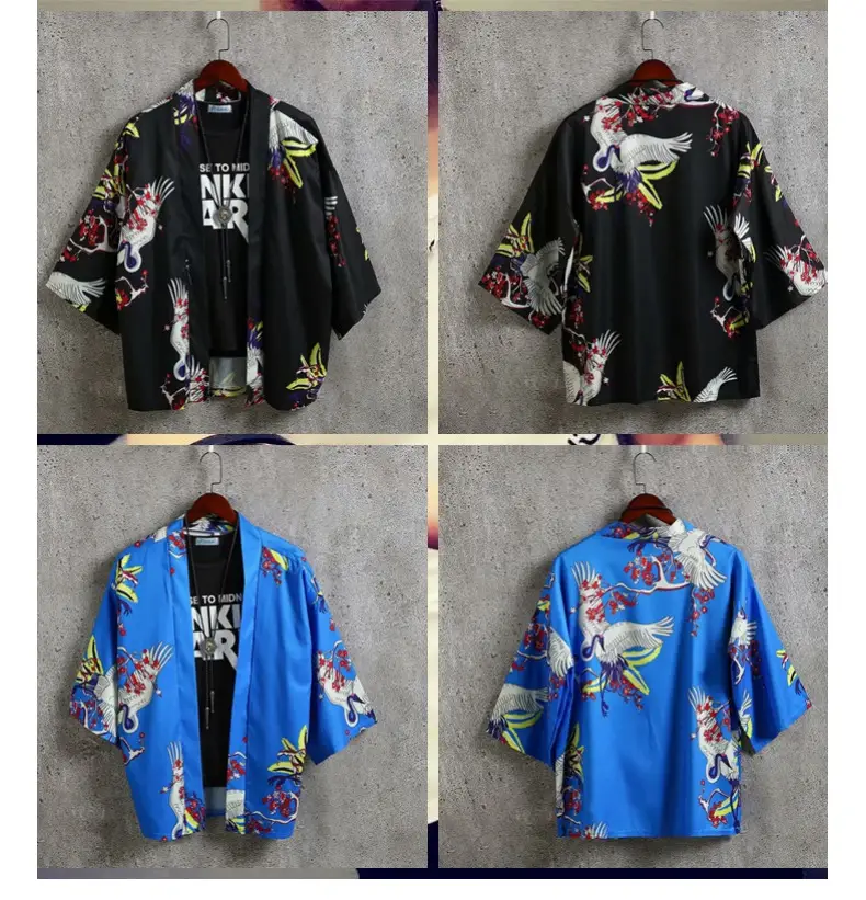 Summer Men's Chinese Style Robe Large Loose Hanfu Coat — feature 13
