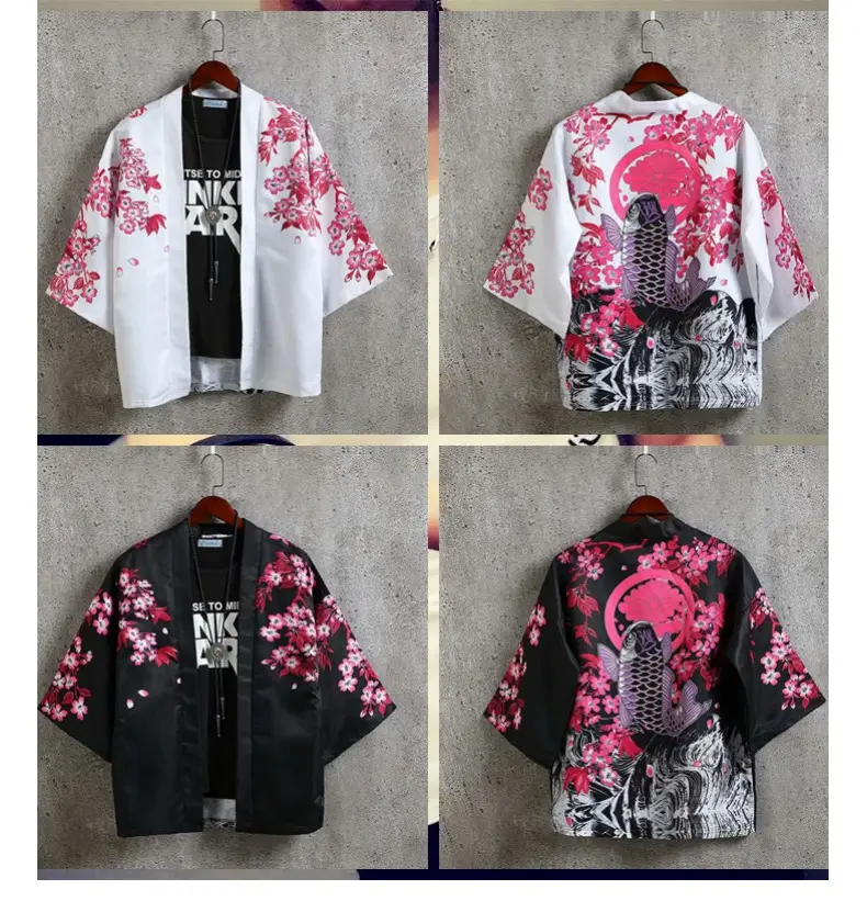 Summer Men's Chinese Style Robe Large Loose Hanfu Coat — feature 14