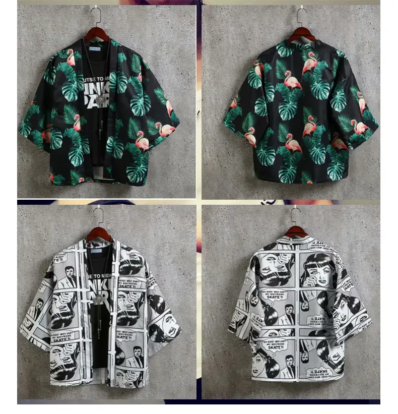 Summer Men's Chinese Style Robe Large Loose Hanfu Coat — feature 15