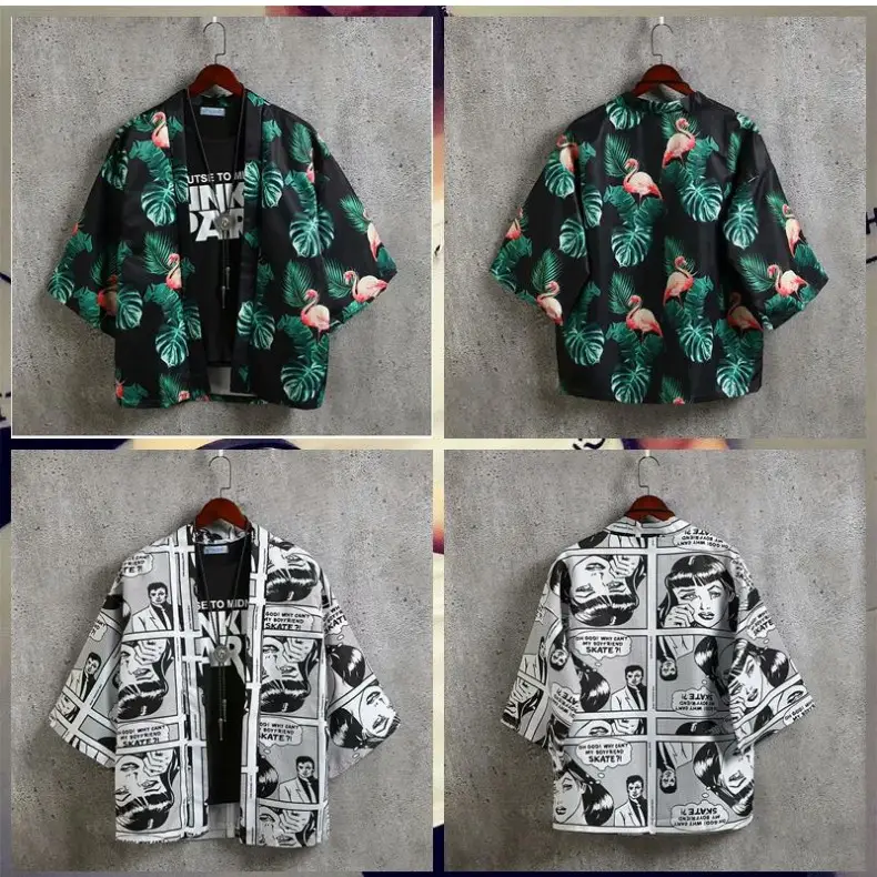 Summer Men's Chinese Style Robe Large Loose Hanfu Coat — feature 18