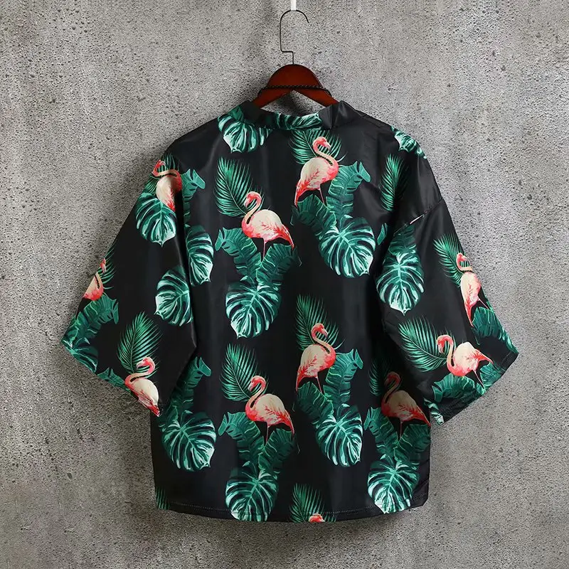Summer Men's Chinese Style Robe Large Loose Hanfu Coat - Image 11