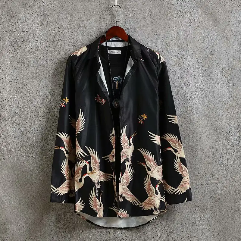 Summer Men's Chinese Style Robe Large Loose Hanfu Coat - Image 13