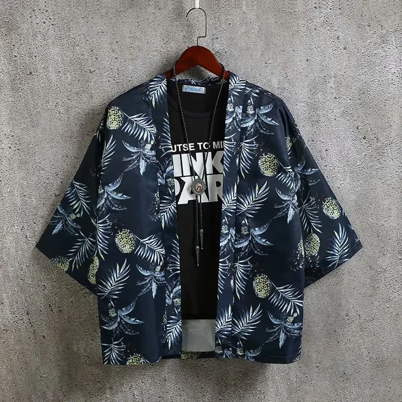 Summer Men's Chinese Style Robe Large Loose Hanfu Coat - Image 14