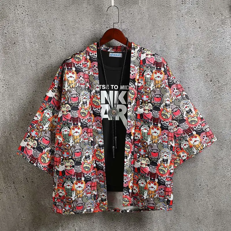 Summer Men's Chinese Style Robe Large Loose Hanfu Coat - Image 15