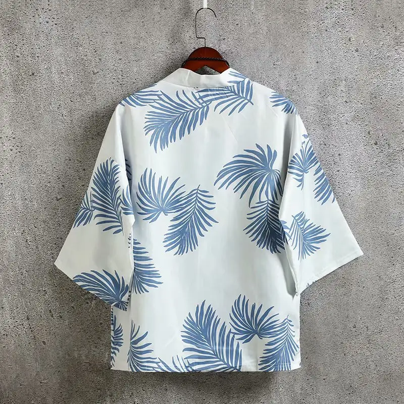 Summer Men's Chinese Style Robe Large Loose Hanfu Coat - Image 5