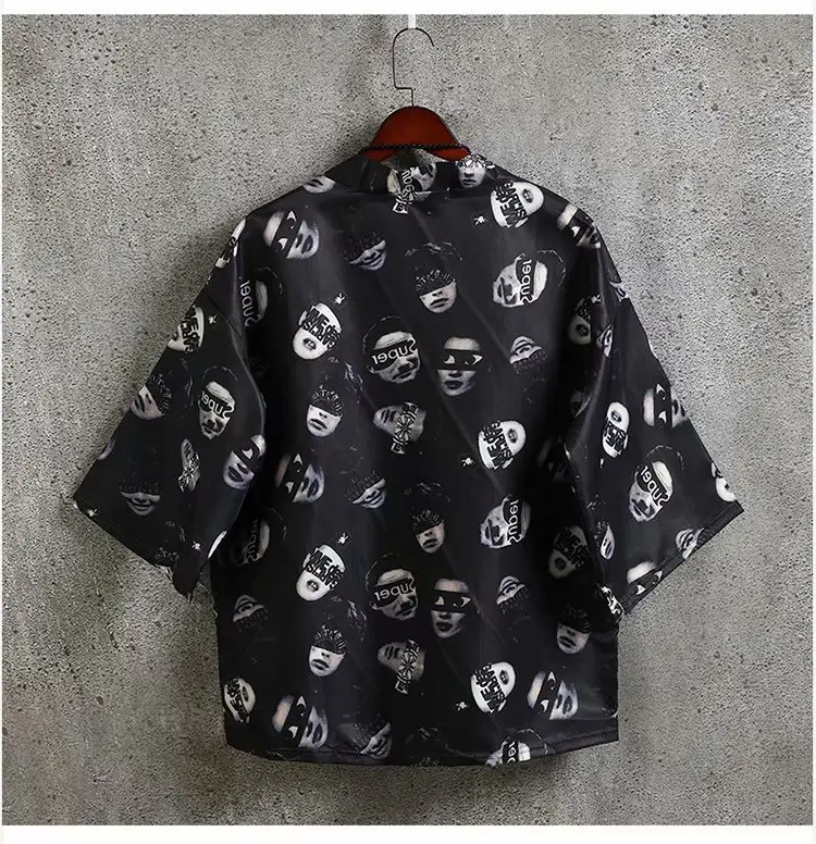 Summer Men's Chinese Style Robe Large Loose Hanfu Coat - Image 7
