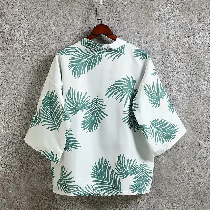 Summer Men's Chinese Style Robe Large Loose Hanfu Coat - Image 8