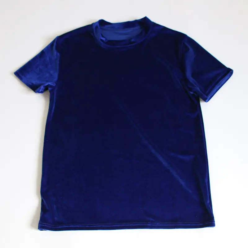 Men's Velvet T-Shirt Gold Short Sleeve European Size 14 - Image 13