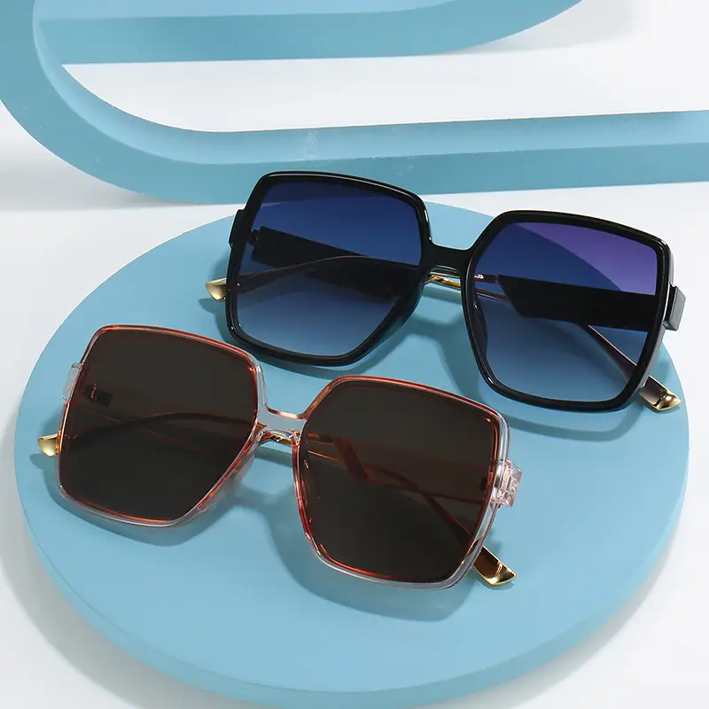 2021 Women Sunglasses European American Fashion Metal Leg - Image 2