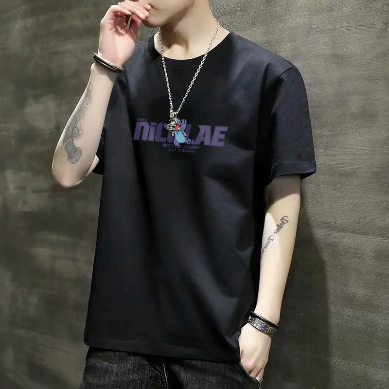 Men Printed T-Shirt White Fila Style 2022 Summer - Image 11