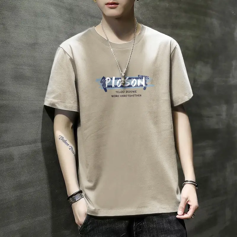 Men Printed T-Shirt White Fila Style 2022 Summer - Image 6