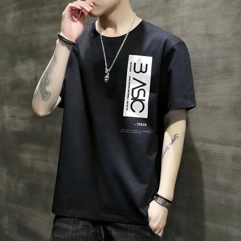 Men Printed T-Shirt White Fila Style 2022 Summer - Image 8