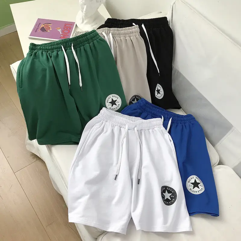 Men Black Printed Loose Shorts Medium Casual Pants - Image 7