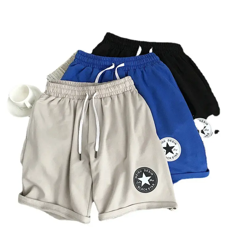 Men Black Printed Loose Shorts Medium Casual Pants - Image 10