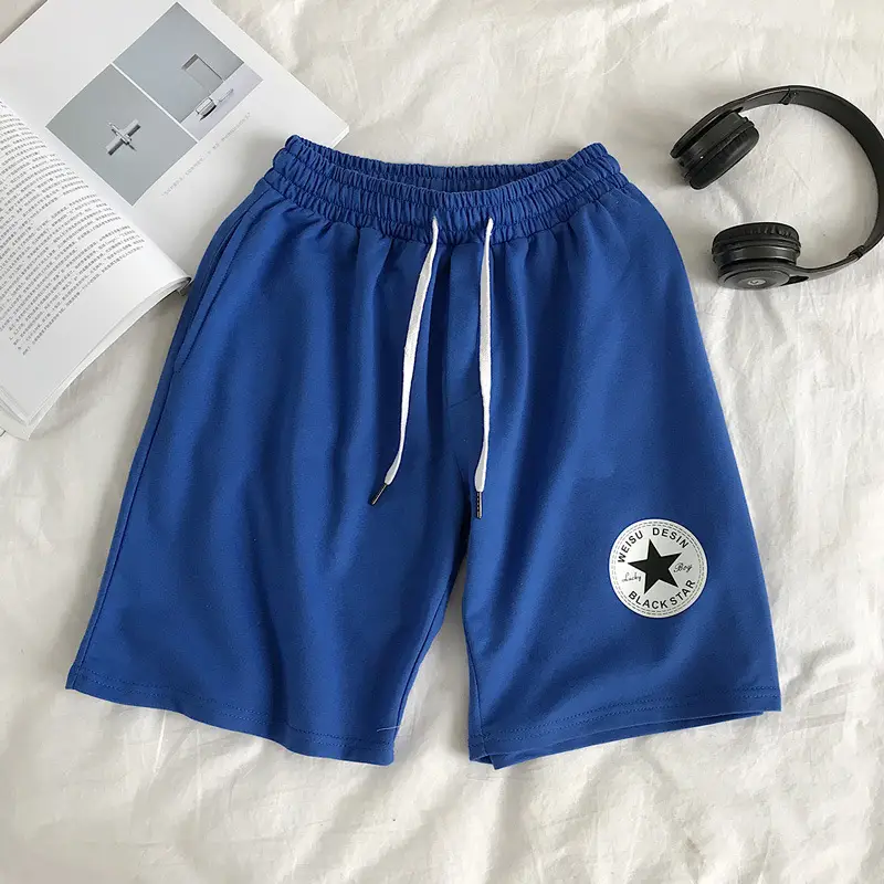Men Black Printed Loose Shorts Medium Casual Pants - Image 5