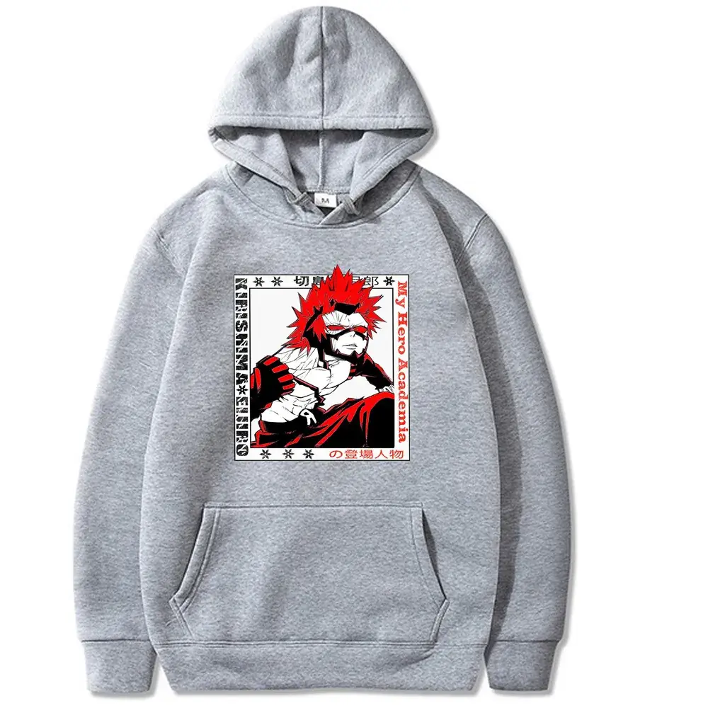 Men Hooded Sweatshirt Yellow Boku My Hero Academia Print - Image 10