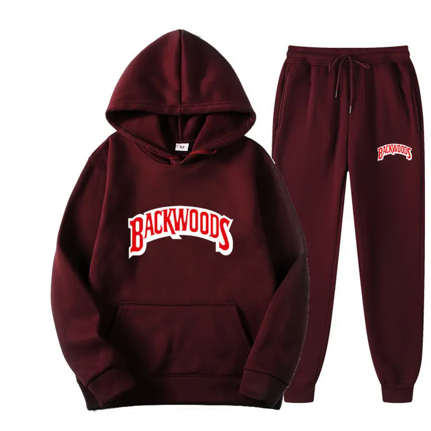 Men Grey Backwoods Hoodie & Pants Set - Image 30
