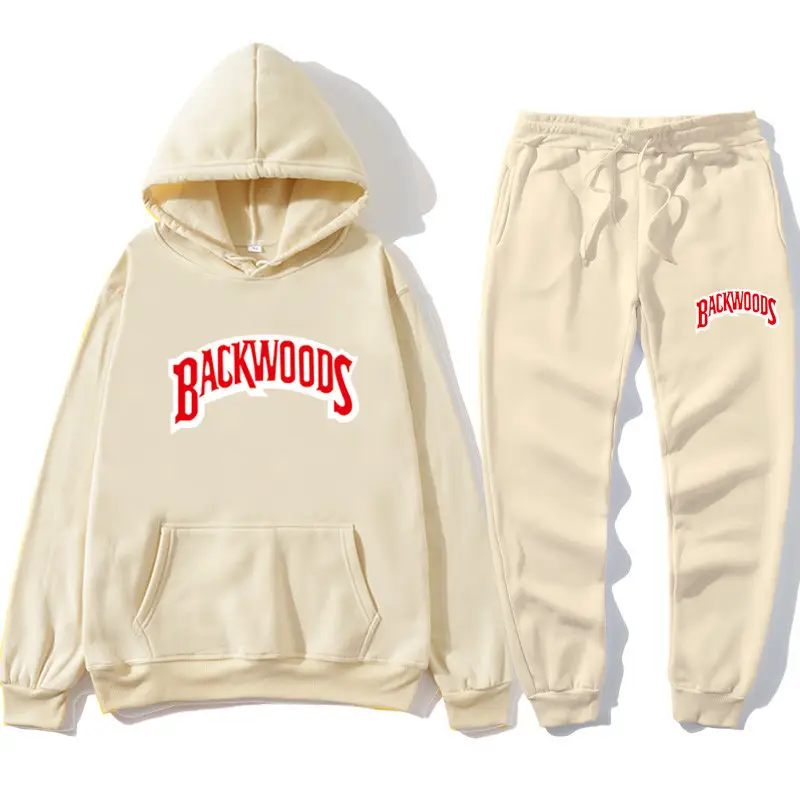 Men Grey Backwoods Hoodie & Pants Set - Image 40