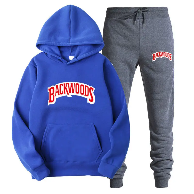 Men Grey Backwoods Hoodie & Pants Set - Image 17