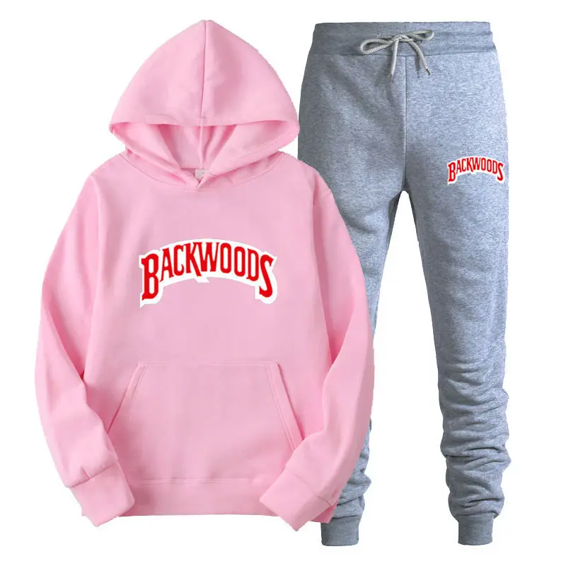 Men Grey Backwoods Hoodie & Pants Set - Image 25