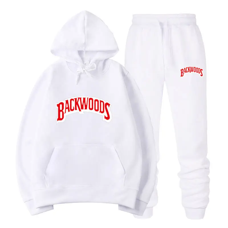 Men Grey Backwoods Hoodie & Pants Set - Image 33