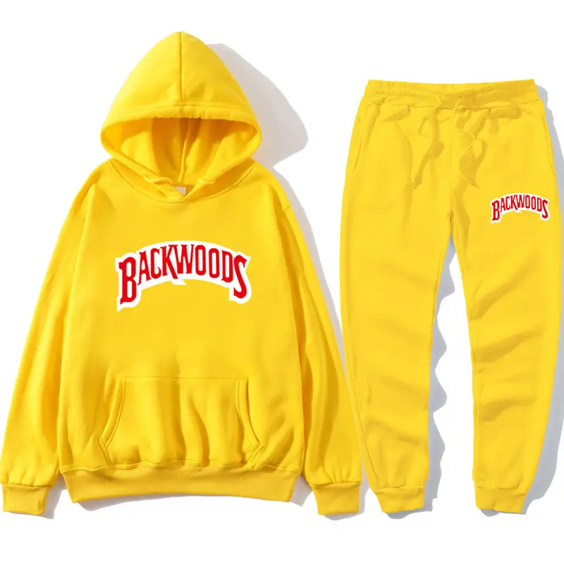 Men Grey Backwoods Hoodie & Pants Set - Image 38