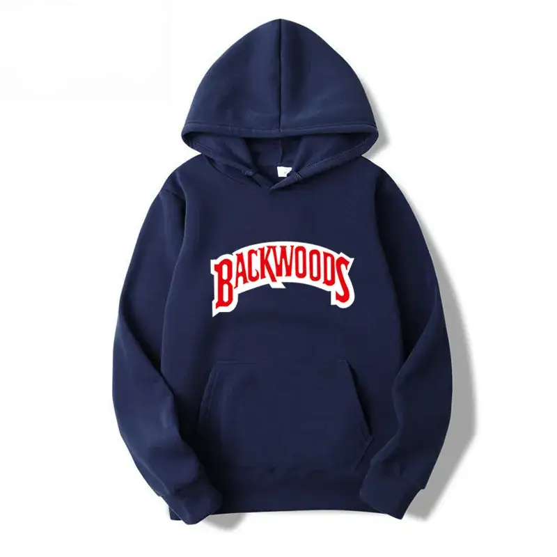 Men Navy Backwoods Hoodie Sweatpants Set - Image 8