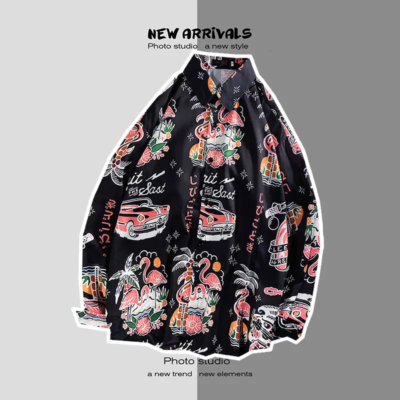 Men Korean Style Printed Jacket Spring Autumn Long Sleeve — feature 18