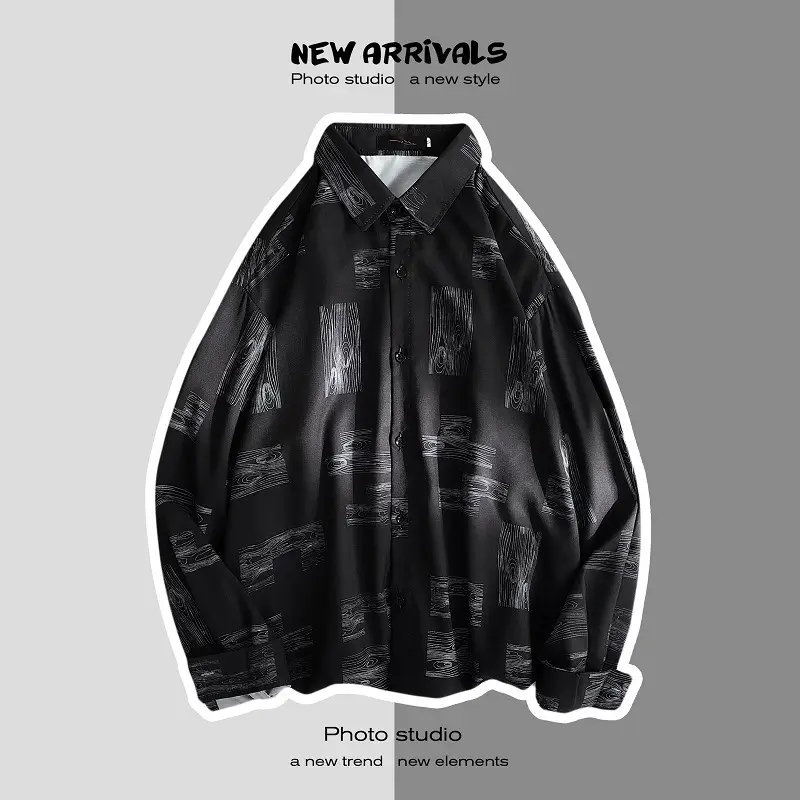 Men Korean Style Printed Jacket Spring Autumn Long Sleeve — feature 20