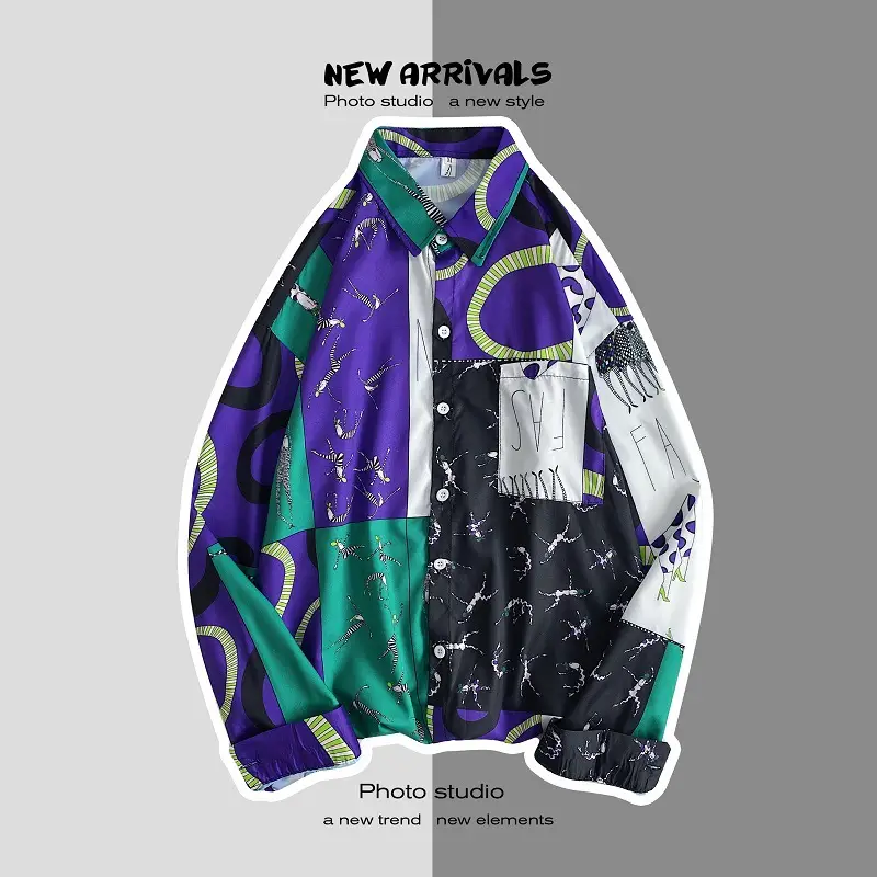 Men Korean Style Printed Jacket Spring Autumn Long Sleeve — feature 28