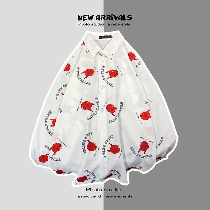 Men Korean Style Printed Jacket Spring Autumn Long Sleeve — feature 9