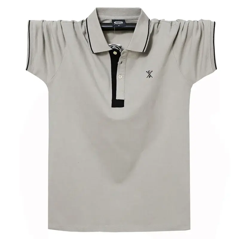 Men Black Polo T-Shirt with Zip Front 2025 - Image 4