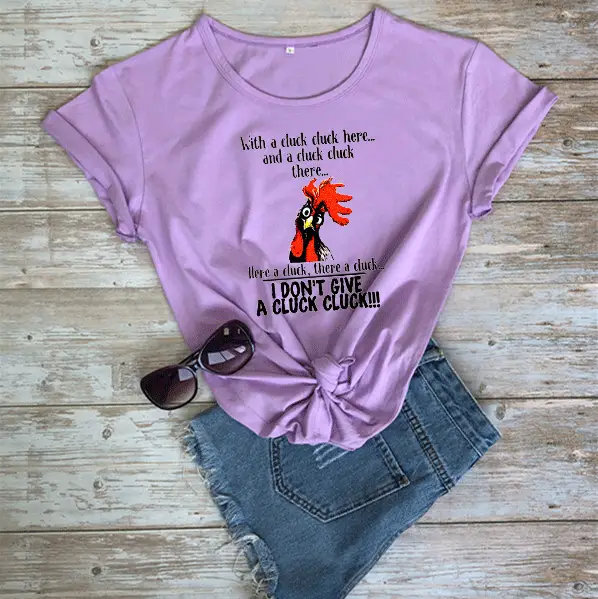 Black T-Shirt with Rooster Graphic Loose Fit Maroon - Image 15