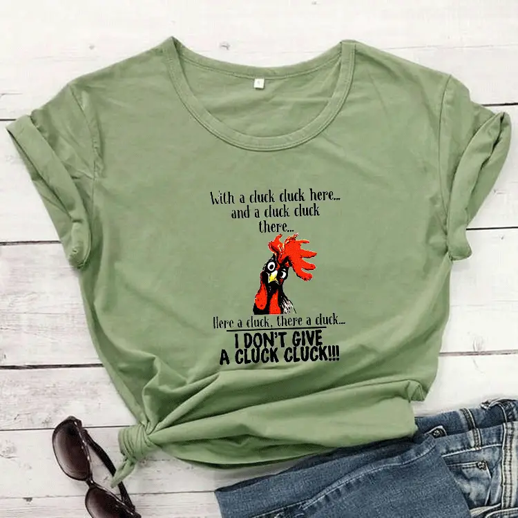 Black T-Shirt with Rooster Graphic Loose Fit Maroon - Image 4