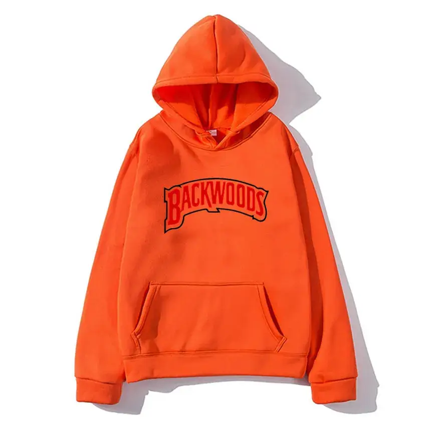 Pink Backwoods Hooded Pullover Sweater for Men Women - Image 7
