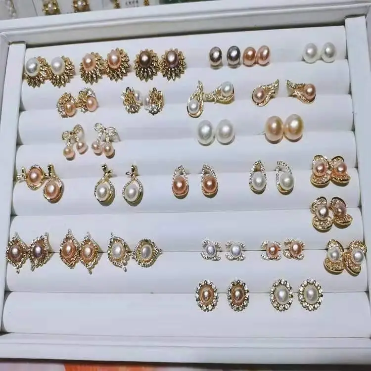 New S925 Natural Freshwater Pearl Earrings 18K Gold Plated — feature 6